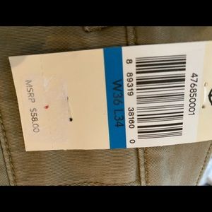 Dockers New with Tags “washed khaki” straight fit 36 x 34